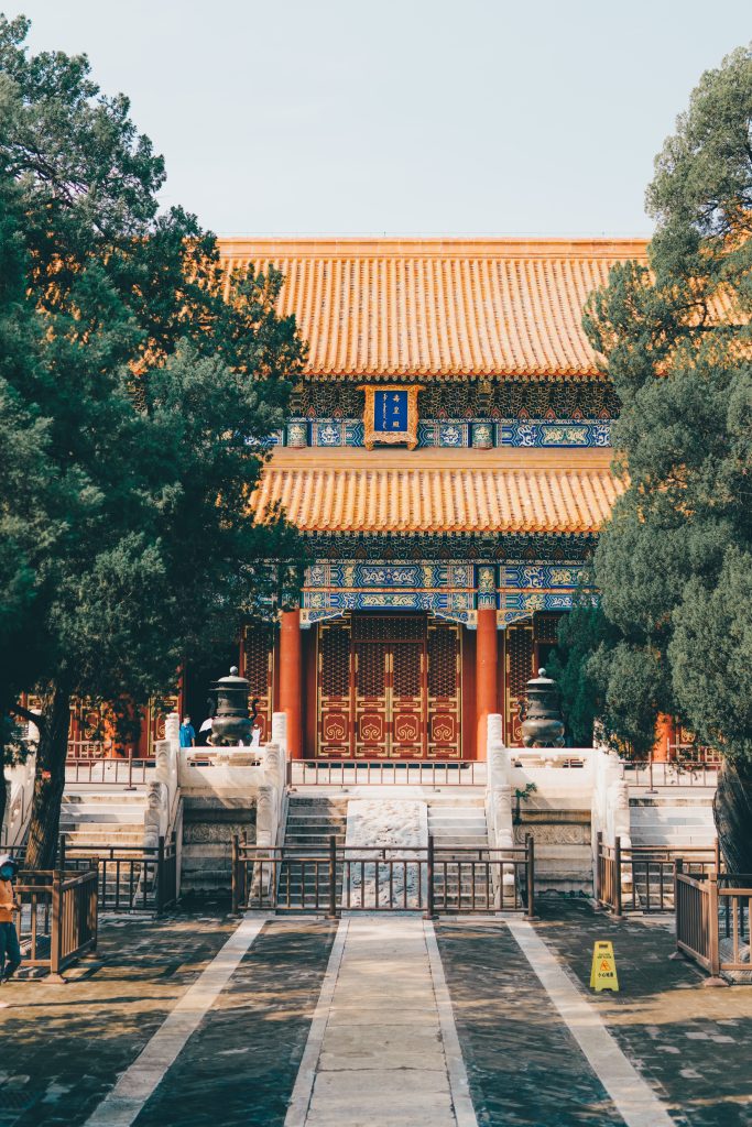 Explore the stunning architecture of a traditional temple in Beijing, featuring classic Chinese design elements.